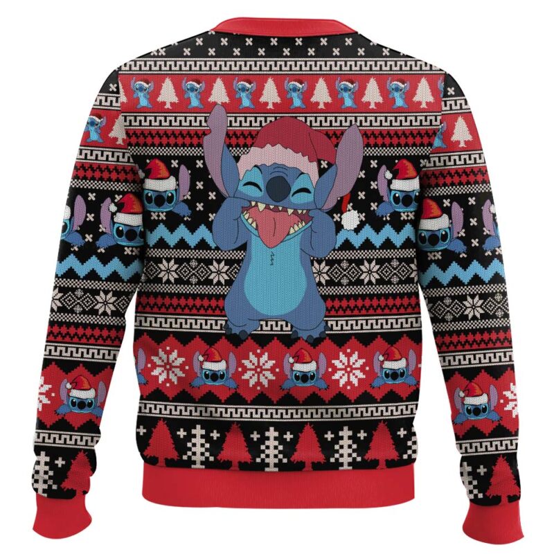 Hooktab Stitch Santa Lilo And Stitch Ugly Christmas Sweater Hooktab Stitch Santa Lilo And Stitch Ugly Christmas Sweater