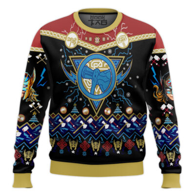 Hooktab Storm Breaker Thor Marvel Ugly Christmas Sweater