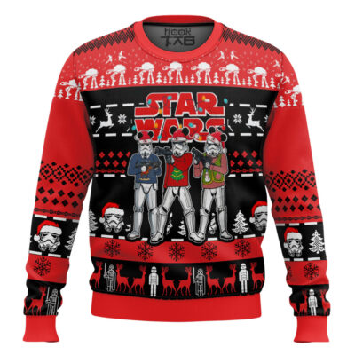 Hooktab Stormtrooper Squad Star Wars Ugly Christmas Sweater