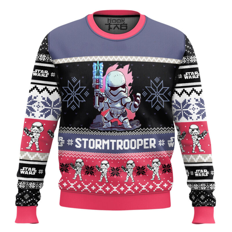 Hooktab Stormtrooper Star Wars Ugly Christmas Sweater