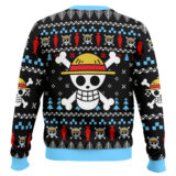 Hooktab Straw Hat Crew One Piece Ugly Christmas Sweater