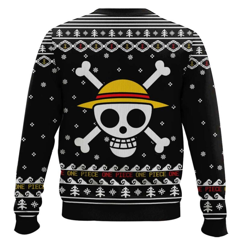 Hooktab Straw Hat Pirates One Piece Ugly Christmas Sweater Hooktab Straw Hat Pirates One Piece Ugly Christmas Sweater