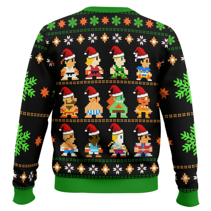 Hooktab Street Fighter Classic Collection Ugly Christmas Sweater Hooktab Street Fighter Classic Collection Ugly Christmas Sweater