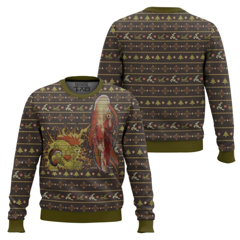 Hooktab Street Fighter Ken vs. Blanka Ugly Christmas Sweater Hooktab Street Fighter Ken vs. Blanka Ugly Christmas Sweater