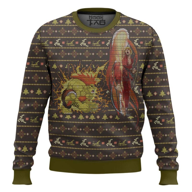 Hooktab Street Fighter Ken vs. Blanka Ugly Christmas Sweater