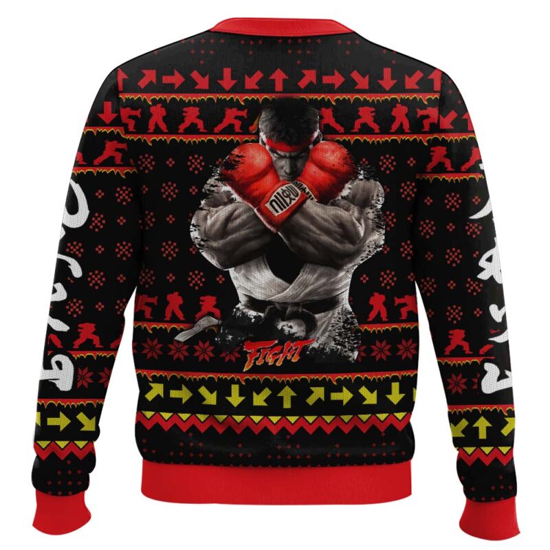 Hooktab Street Fighter Ryu Ugly Christmas Sweater Hooktab Street Fighter Ryu Ugly Christmas Sweater