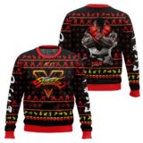 Hooktab Street Fighter Ryu Ugly Christmas Sweater