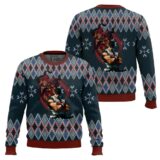 Hooktab Street Fighter Ryu vs. Akuma Ugly Christmas Sweater