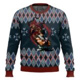 Hooktab Street Fighter Ryu vs. Akuma Ugly Christmas Sweater