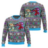 Hooktab Street Fighter Ryu vs. M. Bison Ugly Christmas Sweater