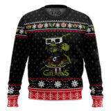 Hooktab Stripe Gremlins Ugly Christmas Sweater