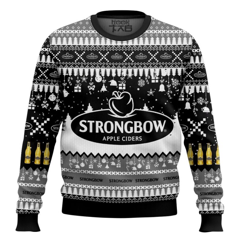Hooktab Strongbow Apple Ciders Ugly Christmas Sweater