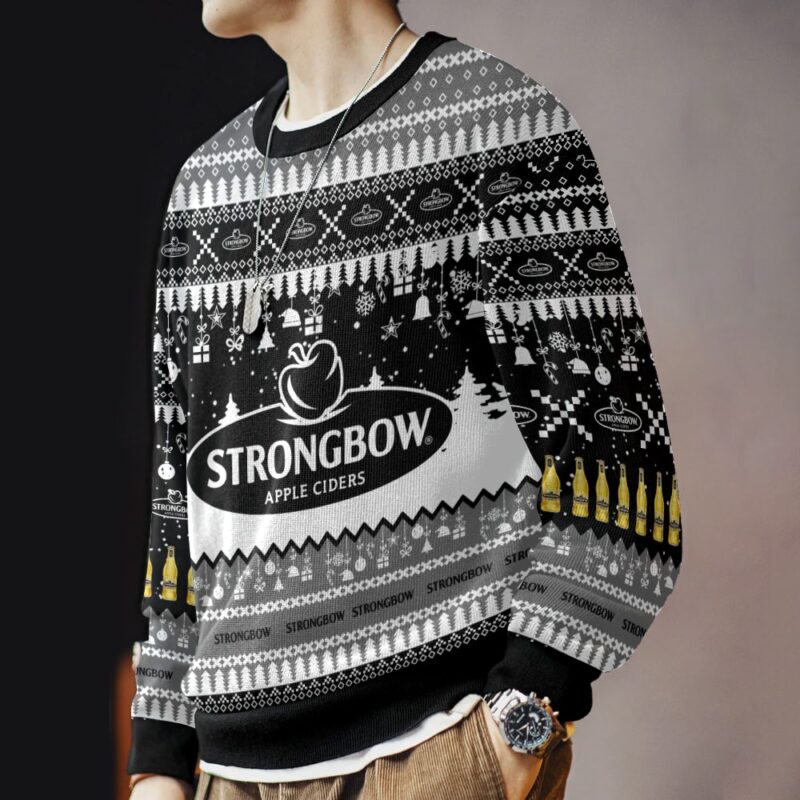 Hooktab Strongbow Apple Ciders Ugly Christmas Sweater Hooktab Strongbow Apple Ciders Ugly Christmas Sweater