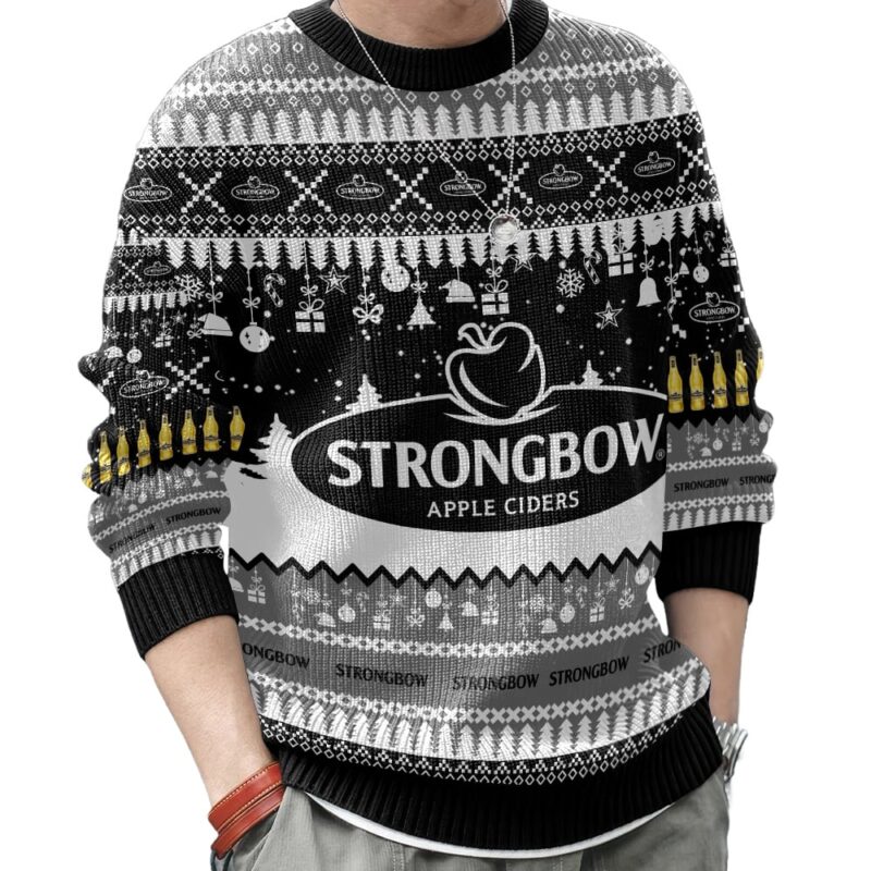 Hooktab Strongbow Apple Ciders Ugly Christmas Sweater Hooktab Strongbow Apple Ciders Ugly Christmas Sweater