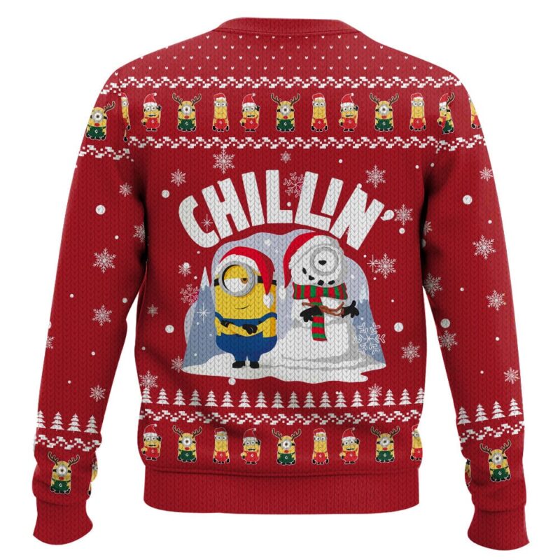 Hooktab Stuck In Holiday Mode Minions Ugly Christmas Sweater Hooktab Stuck In Holiday Mode Minions Ugly Christmas Sweater