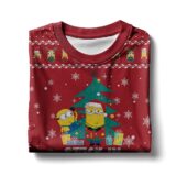 Hooktab Stuck In Holiday Mode Minions Ugly Christmas Sweater