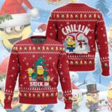Hooktab Stuck In Holiday Mode Minions Ugly Christmas Sweater