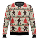 Hooktab Stylish Bigfoot Ugly Christmas Sweater