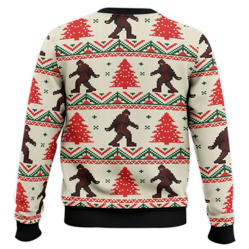 Hooktab Stylish Bigfoot Ugly Christmas Sweater Hooktab Stylish Bigfoot Ugly Christmas Sweater