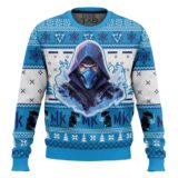 Hooktab Sub Zero Mortal Kombat Ugly Christmas Sweater