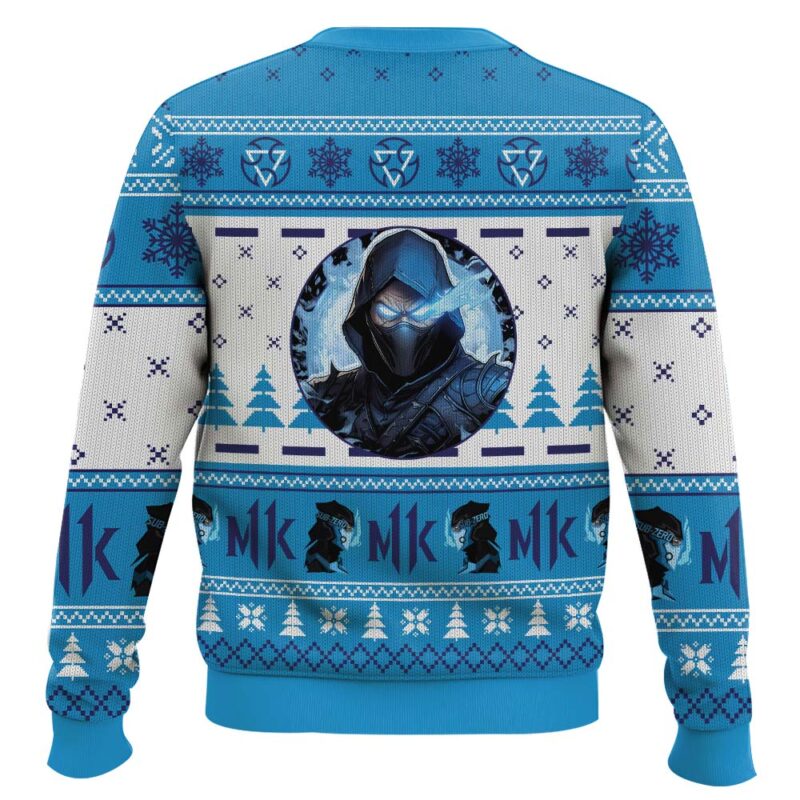 Hooktab Sub Zero Mortal Kombat Ugly Christmas Sweater Hooktab Sub Zero Mortal Kombat Ugly Christmas Sweater