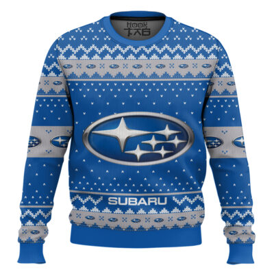 Hooktab Subaru Ugly Christmas Sweater