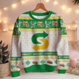 Hooktab Subway Fast Food Ugly Christmas Sweater