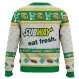 Hooktab Subway Fast Food Ugly Christmas Sweater