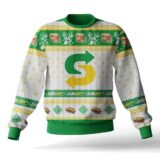 Hooktab Subway Fast Food Ugly Christmas Sweater