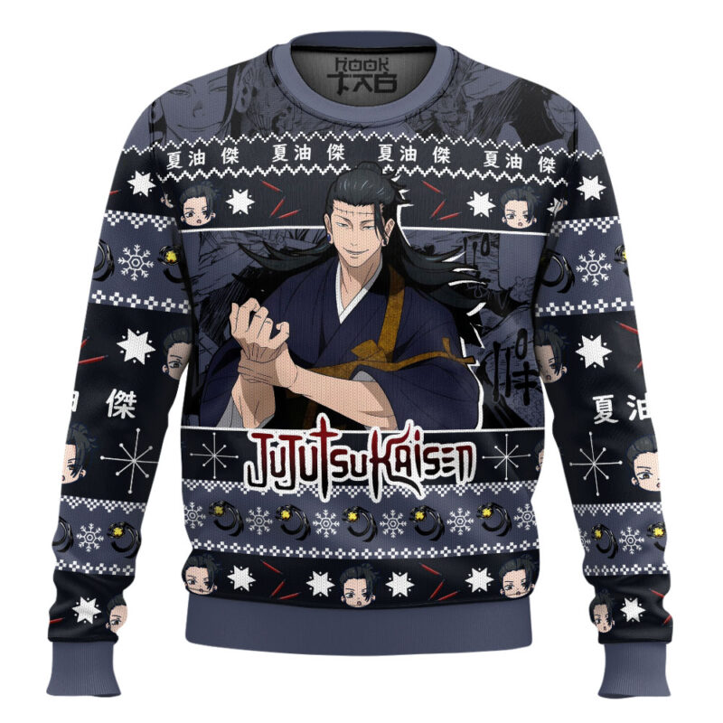 Hooktab Suguru Geto Jujutsu Kaisen Ugly Sweater