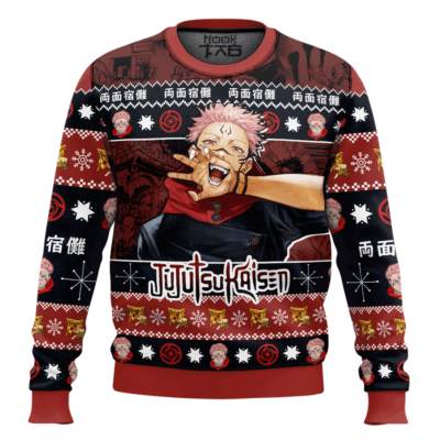 Hooktab Sukuna Jujutsu Kaisen Ugly Sweater