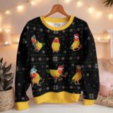 Hooktab Sun Conure Ugly Christmas Sweater