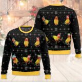 Hooktab Sun Conure Ugly Christmas Sweater