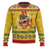 Hooktab Super Mario Bowser Ugly Christmas Sweater