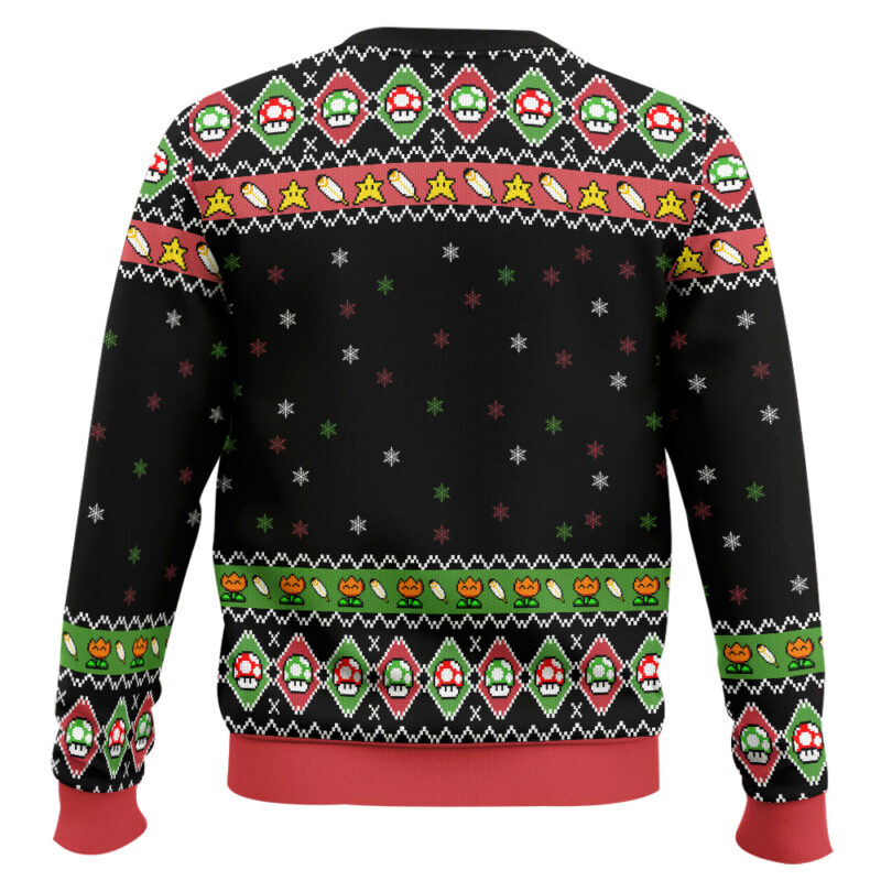 Hooktab Super Mario Koopa Tree Ugly Christmas Sweater Hooktab Super Mario Koopa Tree Ugly Christmas Sweater