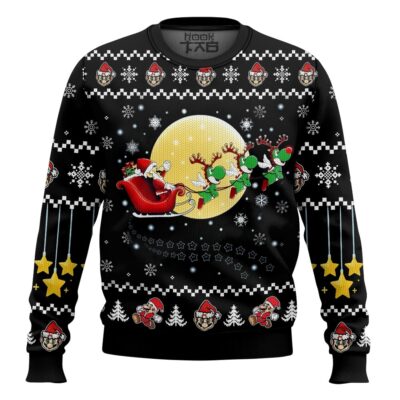 Hooktab Super Mario Santa Ugly Christmas Sweater