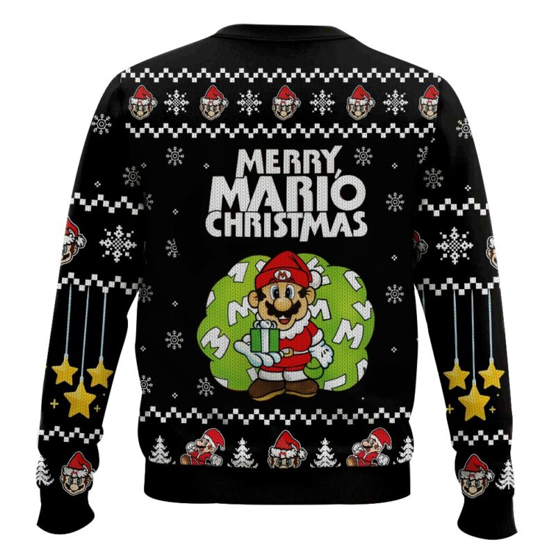 Hooktab Super Mario Santa Ugly Christmas Sweater Hooktab Super Mario Santa Ugly Christmas Sweater