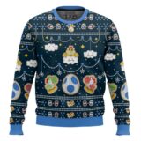 Hooktab Super Mario Yoshi And Bowser Ugly Christmas Sweater