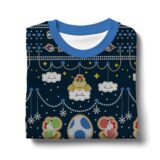 Hooktab Super Mario Yoshi And Bowser Ugly Christmas Sweater