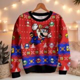 Hooktab Super Raccoon Mario Ugly Christmas Sweater