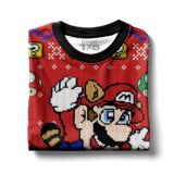 Hooktab Super Raccoon Mario Ugly Christmas Sweater