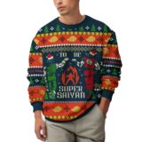 Hooktab Super Saiyan Dragon Ball Ugly Christmas Sweater