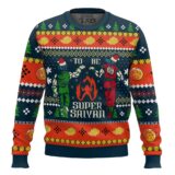 Hooktab Super Saiyan Dragon Ball Ugly Christmas Sweater