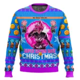 Hooktab Super Saiyan Rose Christmas Dragon Ball Ugly Christmas Sweater