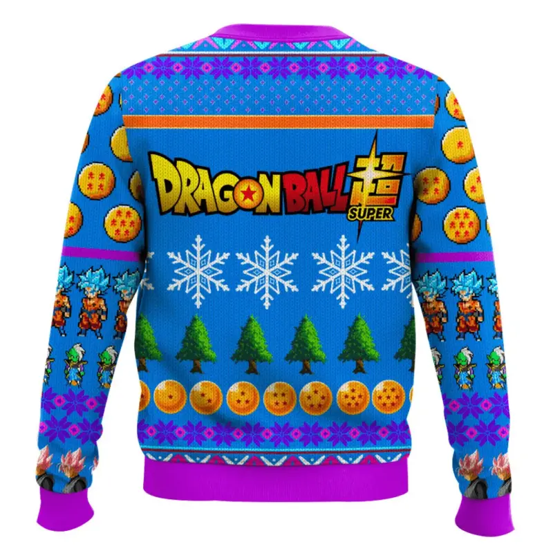Hooktab Super Saiyan Rose Christmas Dragon Ball Ugly Christmas Sweater Hooktab Super Saiyan Rose Christmas Dragon Ball Ugly Christmas Sweater