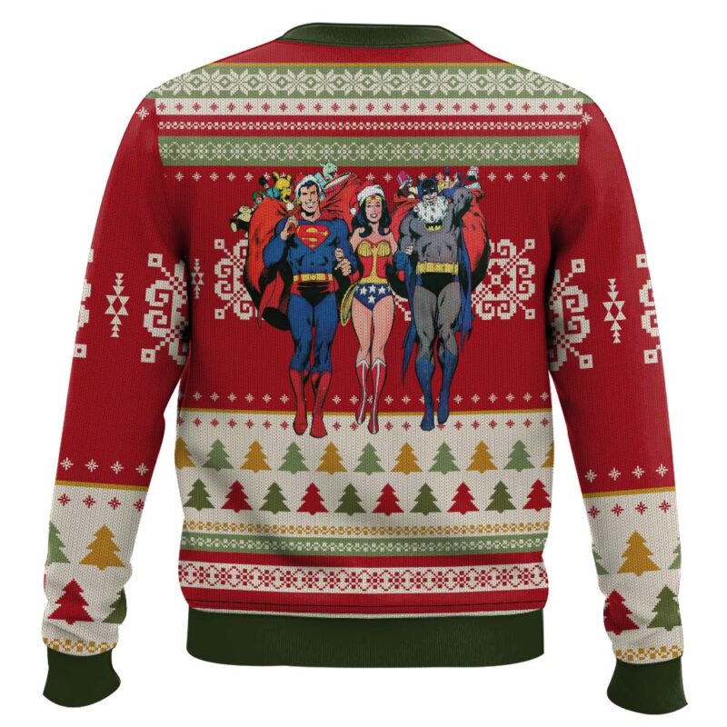 Hooktab Super Santa Ugly Christmas Sweater Hooktab Super Santa Ugly Christmas Sweater