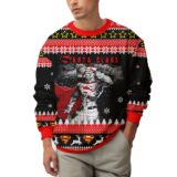 Hooktab Superman Santa Claus Ugly Christmas Sweater