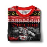 Hooktab Superman Santa Claus Ugly Christmas Sweater
