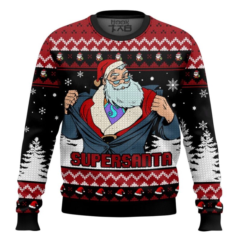 Hooktab Supersanta Ugly Christmas Sweater