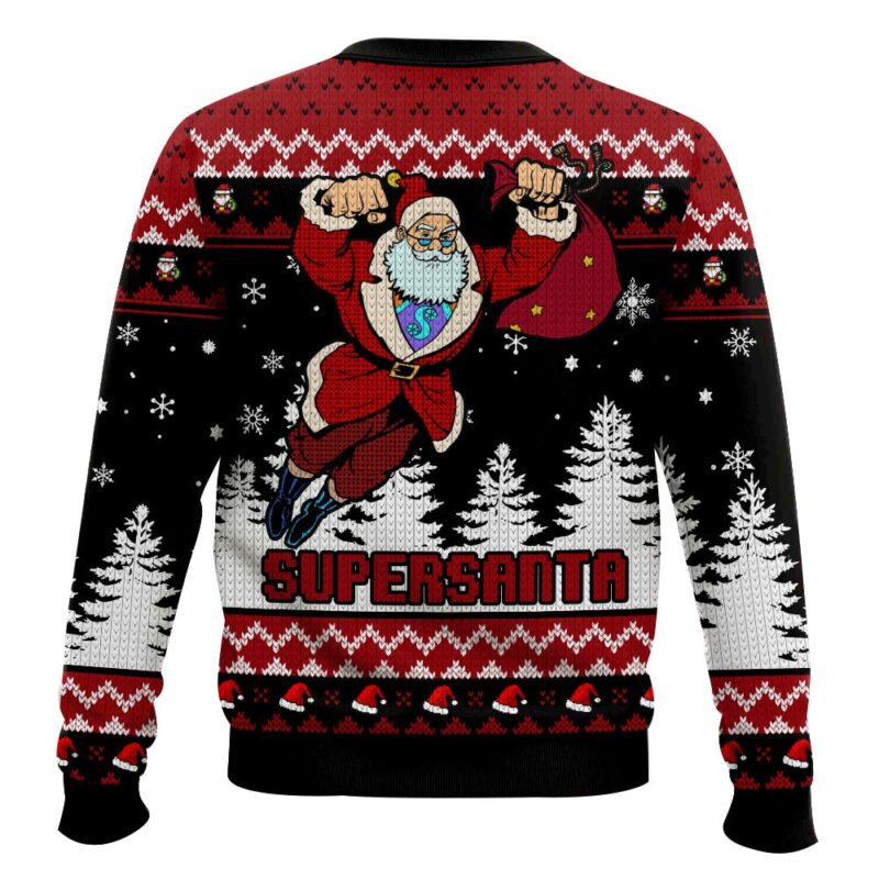 Hooktab Supersanta Ugly Christmas Sweater Hooktab Supersanta Ugly Christmas Sweater